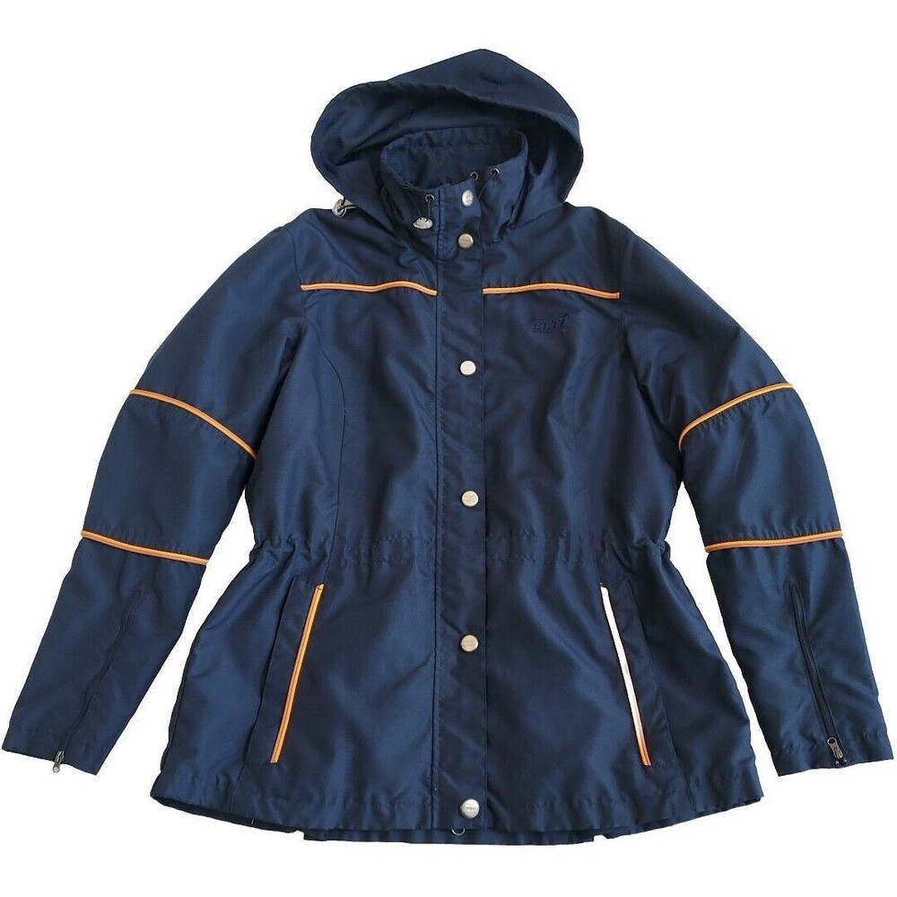 Ladies ELT Equitation Liberte Tradition Navy Equestrian Jacket W/Hood Size L